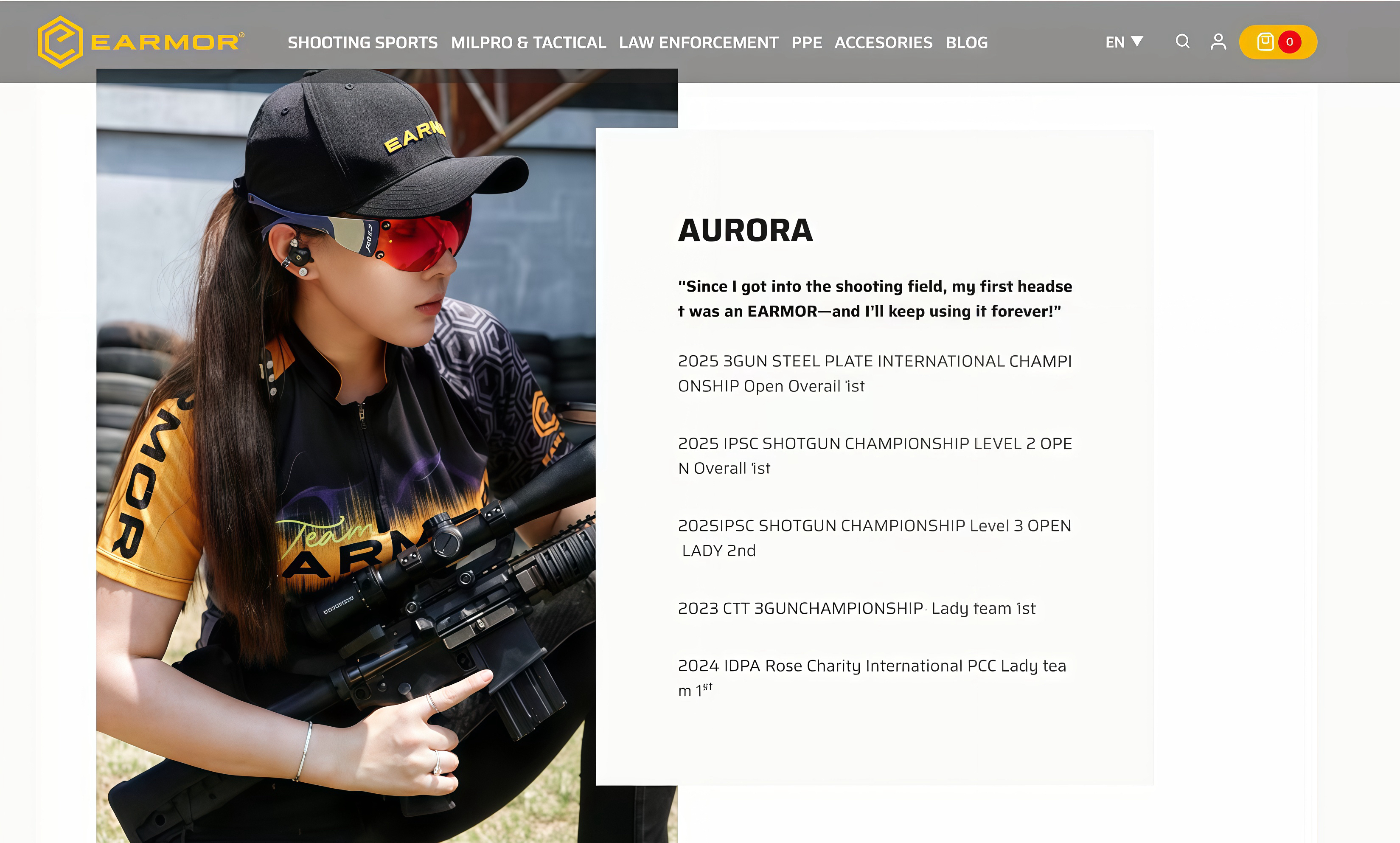 Aurora Chen EARMOR 合作案例展示